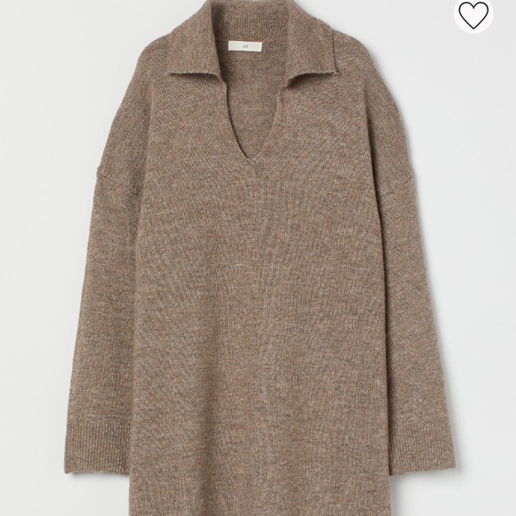 H&M Dresses Oversized Knit Sweater Dress Poshmark